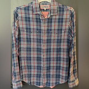 Express Men casual button up shirt. Size S